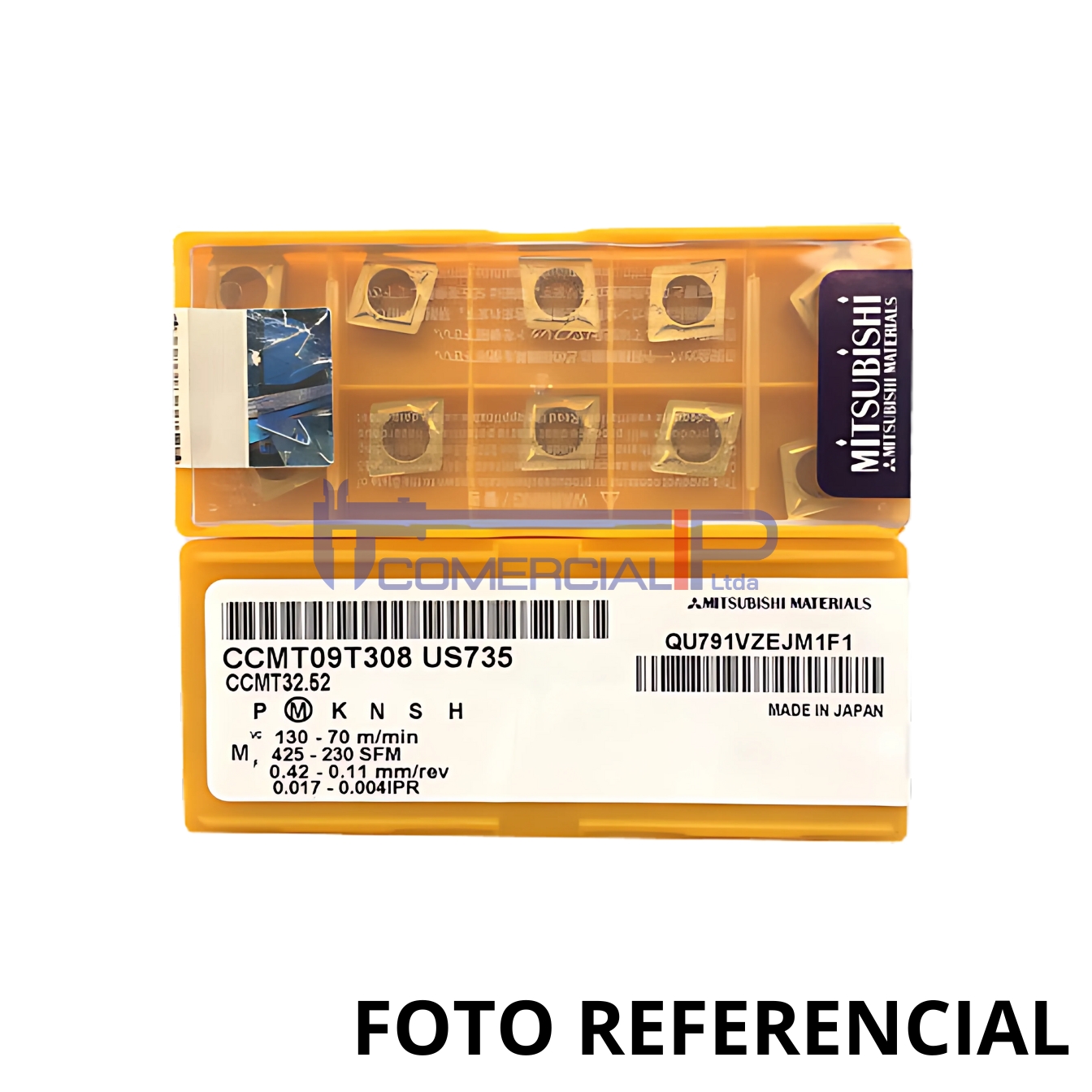 CCMT09T308 US735 MITSUBISHI CCMT09T308 US735 MITSUBISHI (valor por unidad) - Imagen 1