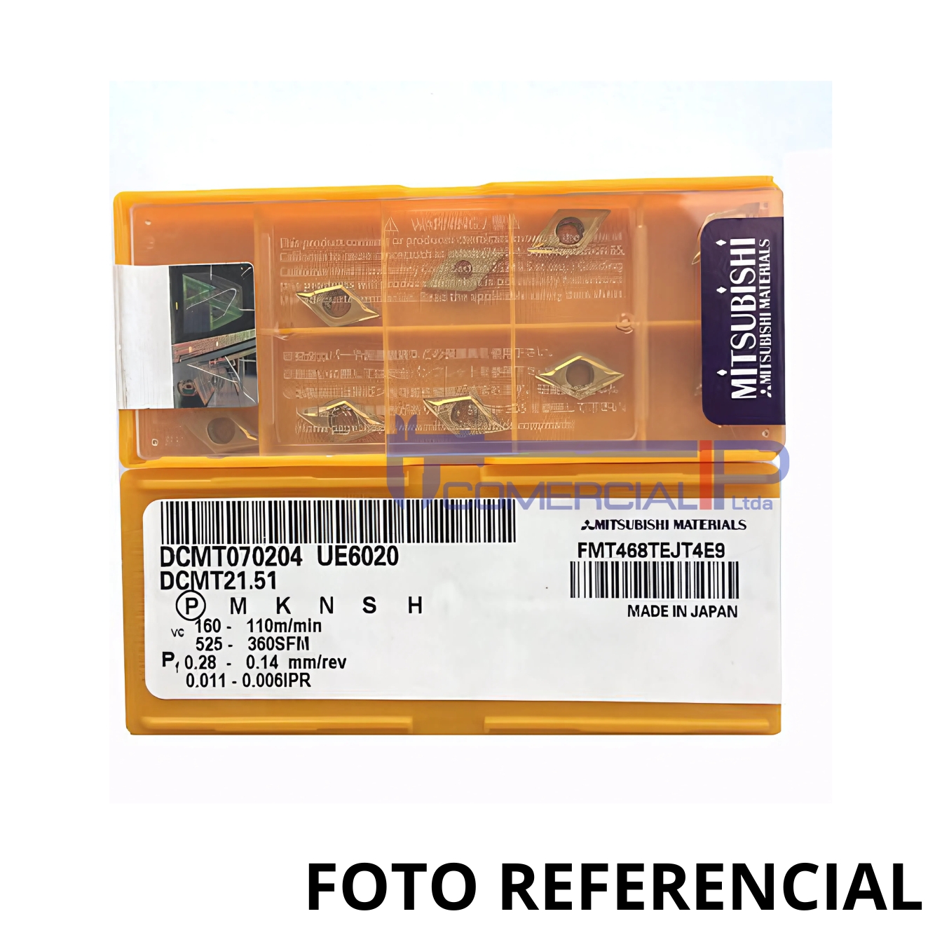 DCMT070204-UE6020 DCMT070204 UE6020 MITSUBISHI (valor por unidad) - Imagen 1