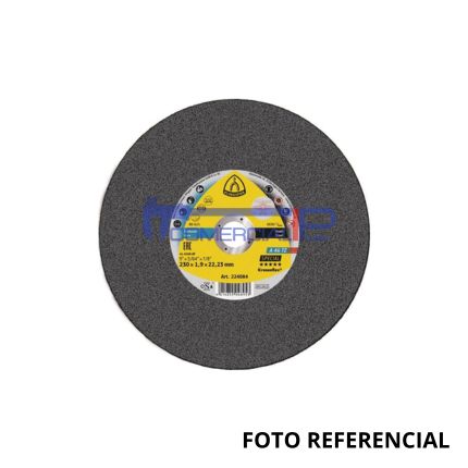 FOTO REFERENCIAL DISCO DE CORTE KRONENFLEX INOX. 4.5"x1.6 mm A 960 TZ Special KLINGSPOR - Imagen 1